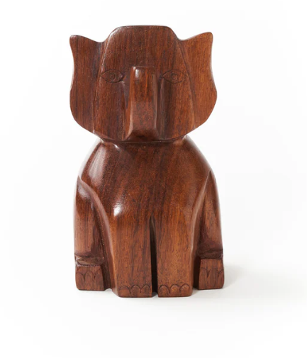 Rosewood Elephant Eyeglass Holder