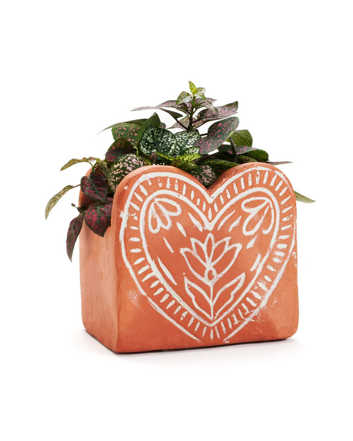 Heart Terracotta Planter
