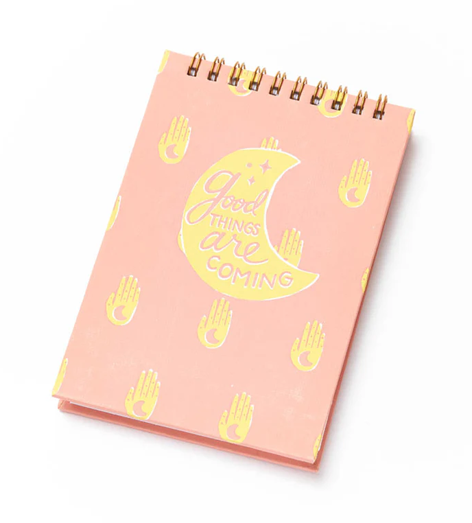 Hamsa Moon 4x6 Spiral Notebook