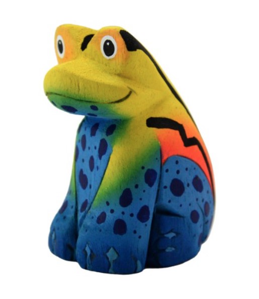 Balsa Wood Painted Tree Frog