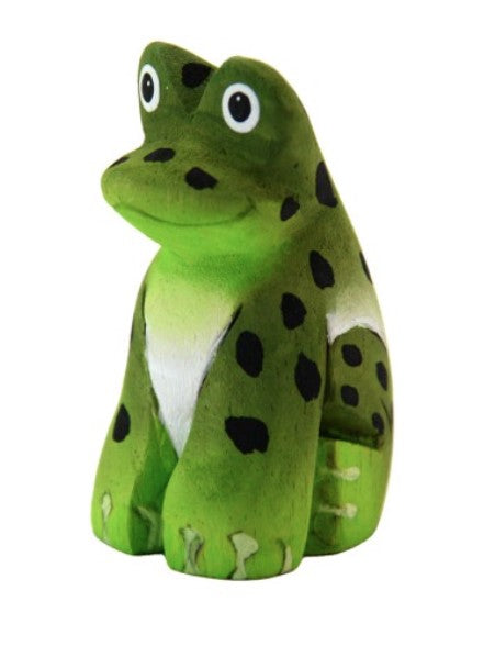 Balsa Wood Painted Frog