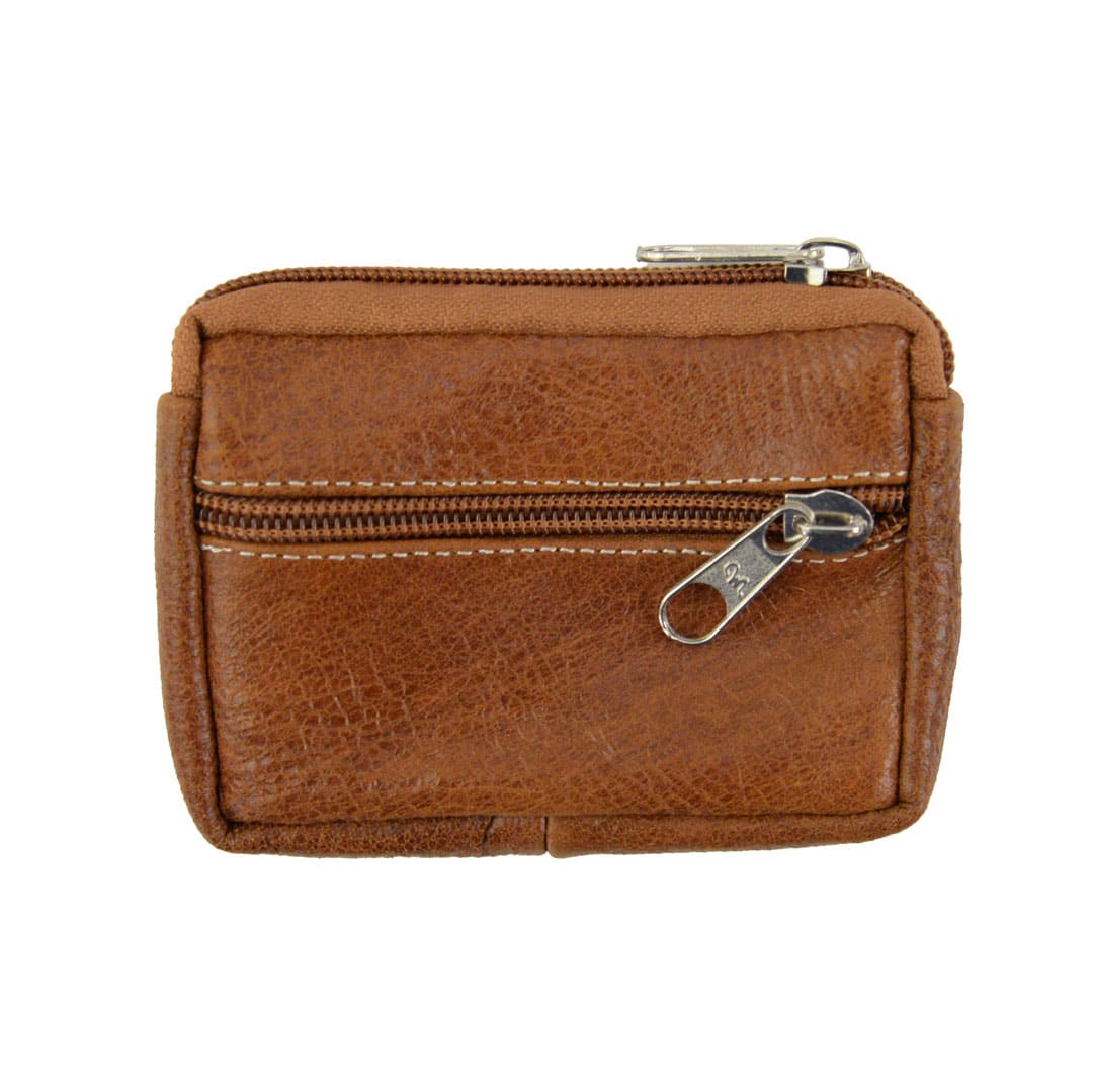 Compact Leather Coin Purse - Assorted