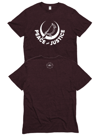 Peace Cardinal T-Shirt Tri-Blend Wine - GOEX