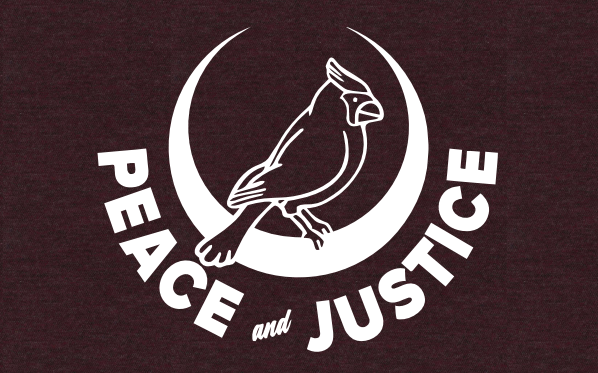 Peace Cardinal T-Shirt Tri-Blend Wine - GOEX