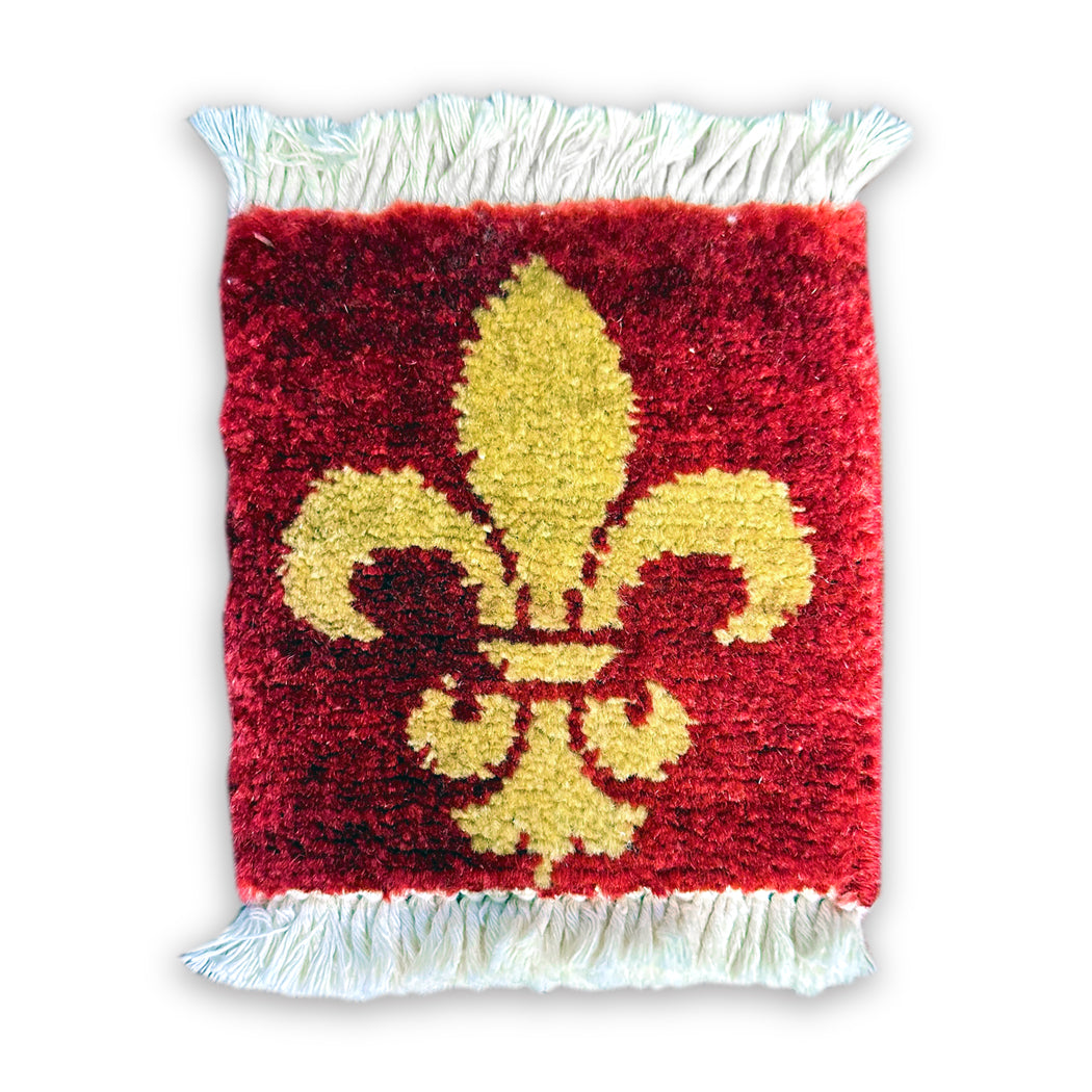 Fleur-de-Lis Rug Coaster - Bunyaad