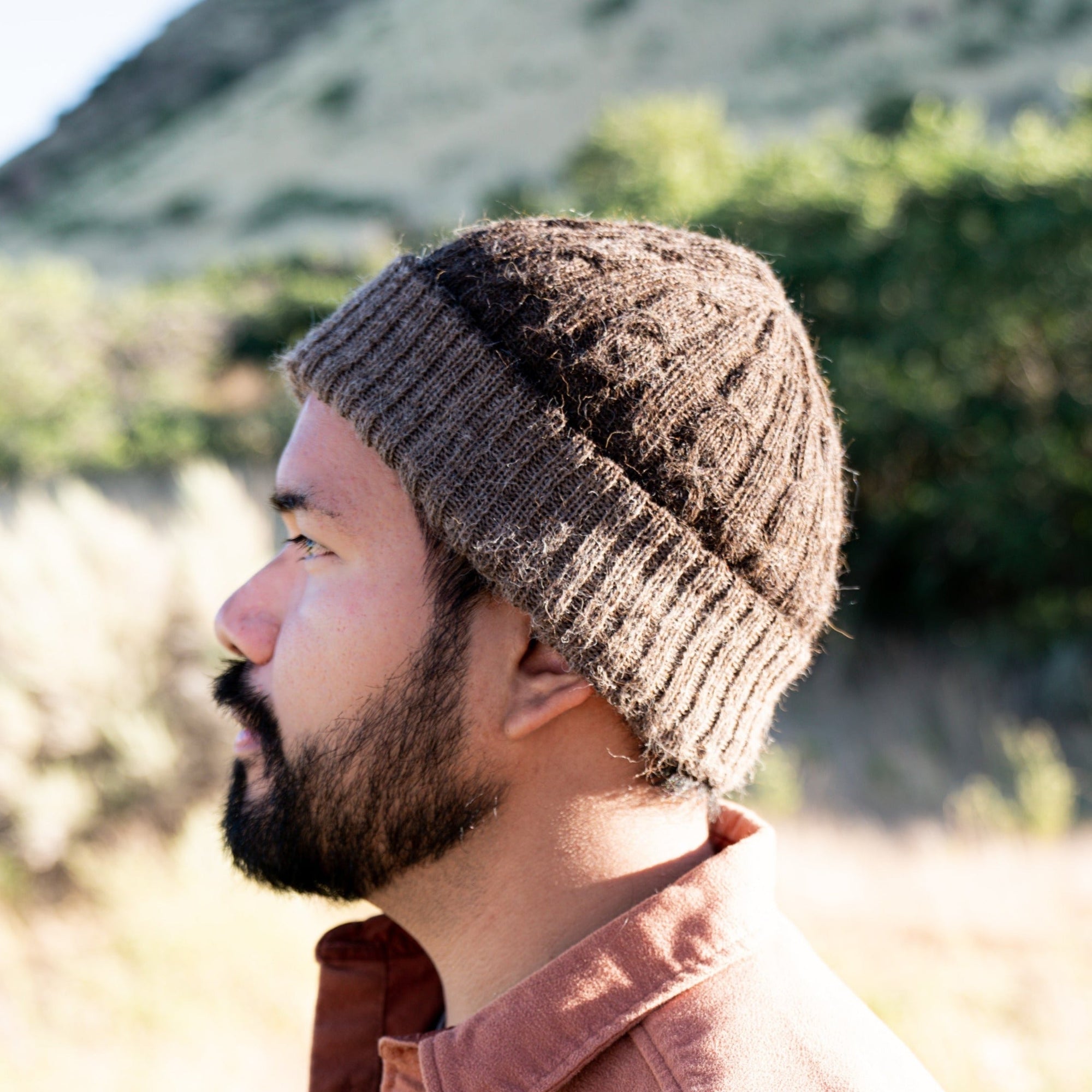 Reversible Cable Knit Alpaca Hat - Assorted