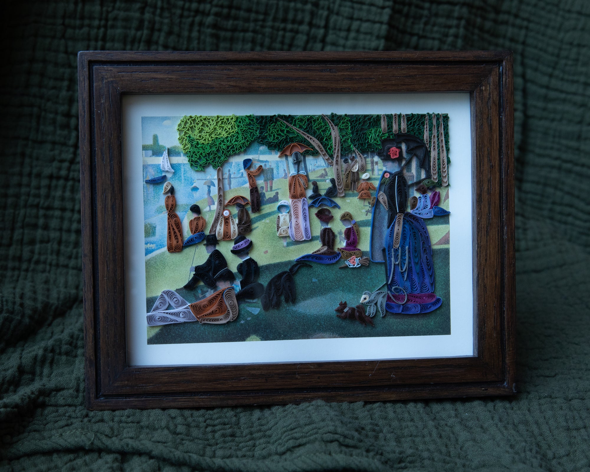 Sunday Afternoon - Seurat - Artist Series Quilled Card