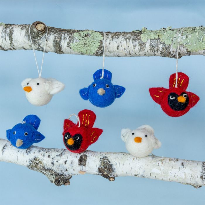 Baby Bird Felt Ornament - Assorted