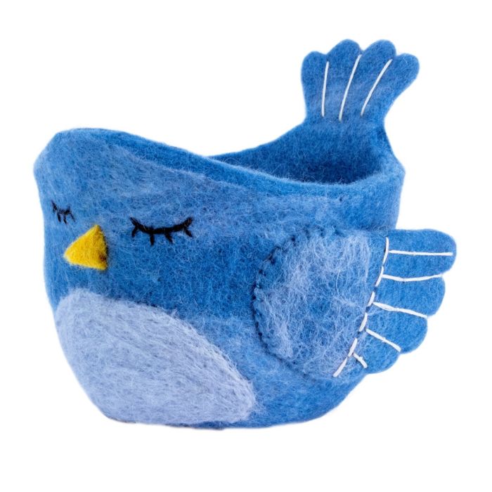 Felt Planter - Bluebird