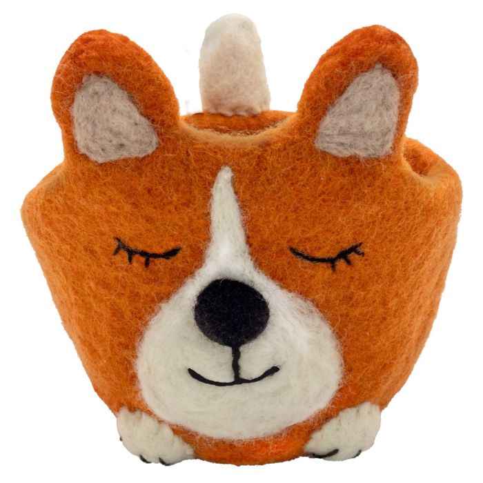 Felt Planter - Corgi