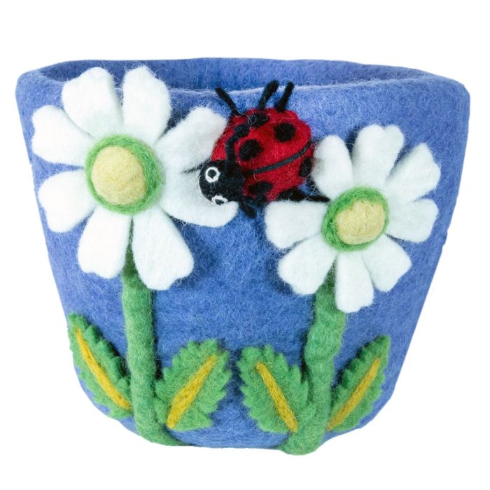 Daisy Felt Planter