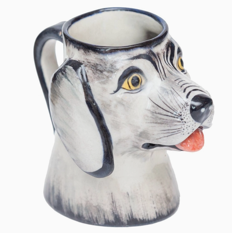 Hand-Painted Ceramic Dog Mug