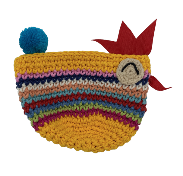 Crocheted Chicken Coin Purse