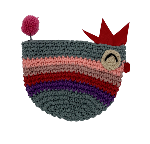 Crocheted Chicken Coin Purse