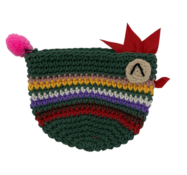 Crocheted Chicken Coin Purse