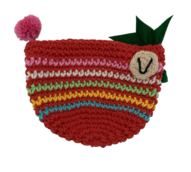 Crocheted Chicken Coin Purse