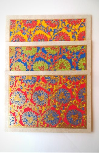 Handmade Paper Tibetan Flower Card