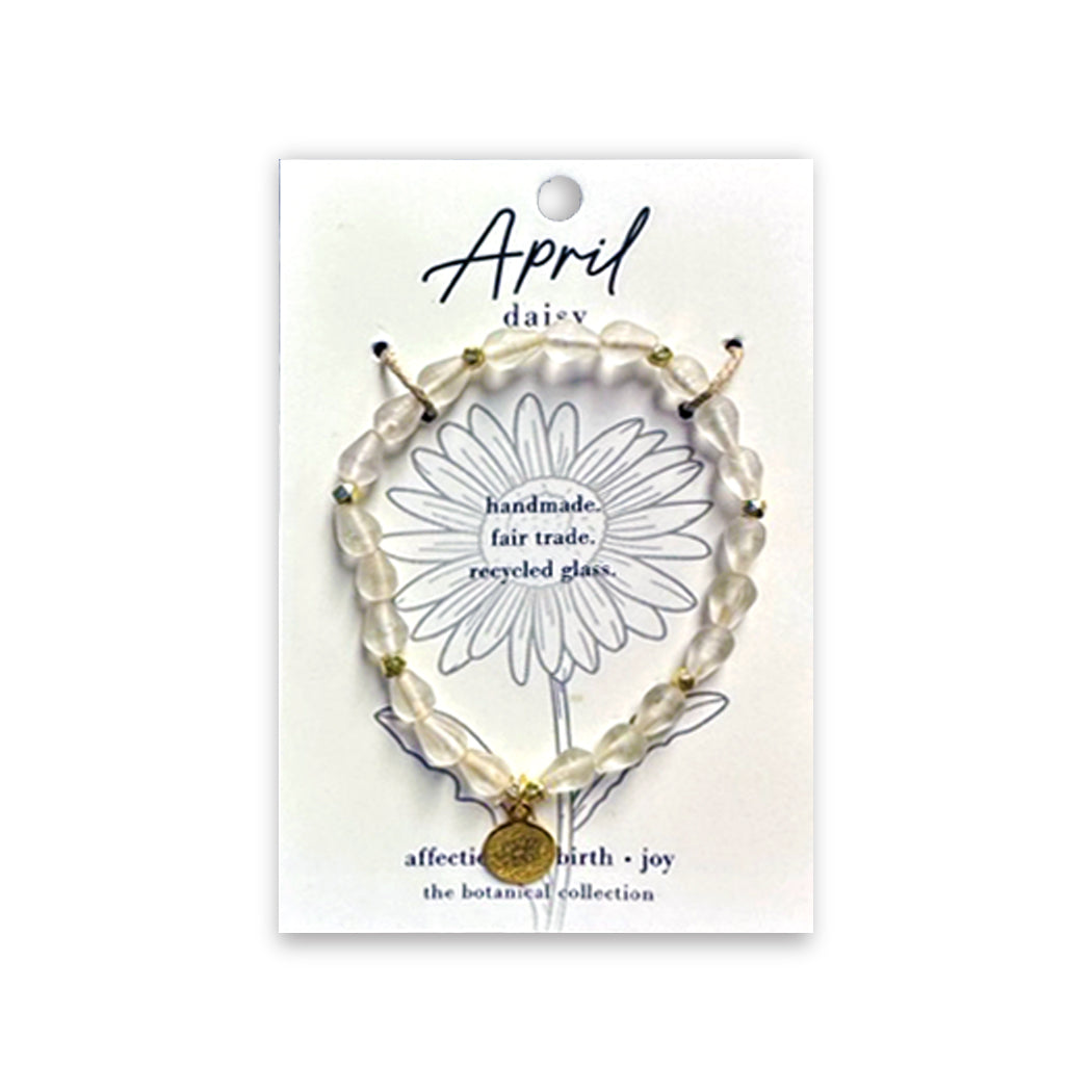 April Daisy Flower Bracelet - WorldFinds