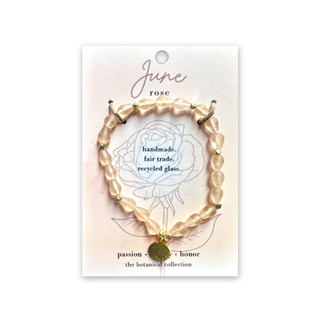 June Rose Flower Bracelet - WorldFinds