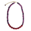 Purple &amp; Burgundy Kantha Couplet Necklace