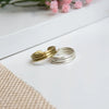 Silver Inlaid Trio Ring