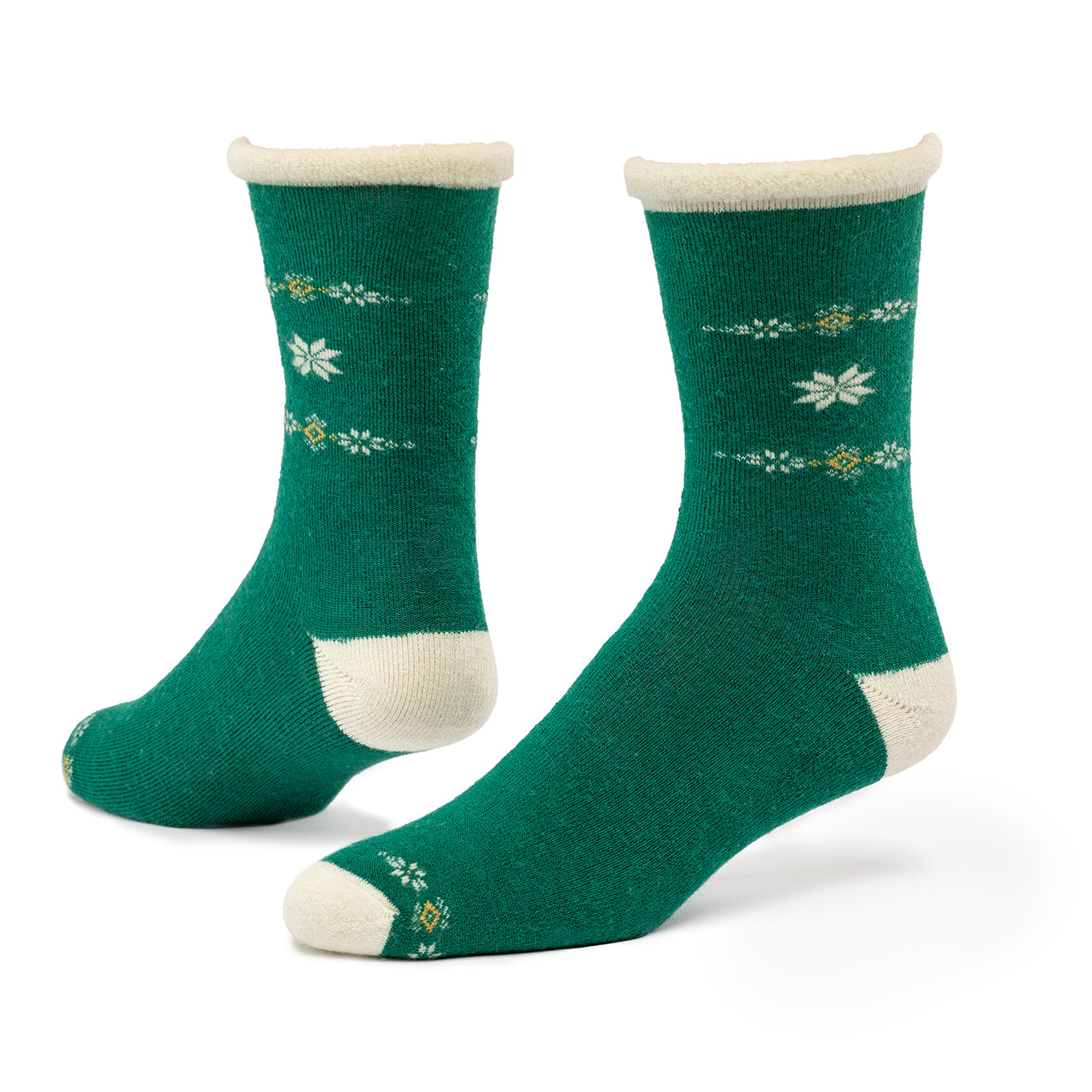 Green Twinkle Toes Wool Snuggle Socks