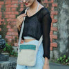 Green Hemp Stonewashed Cotton Crossbody Bag