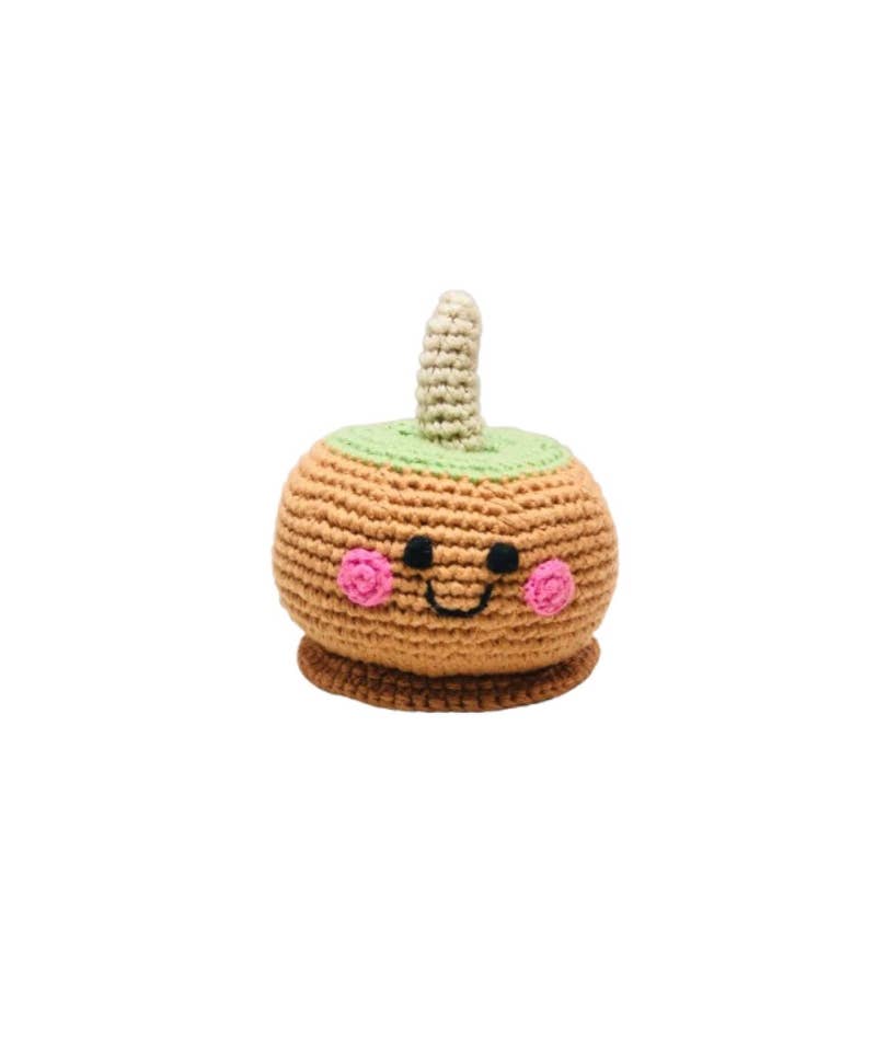 Crocheted Caramel Apple Rattle – Handmade & Fair Trade