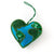 Heart/Earth Felt Beaded Plush Ornament