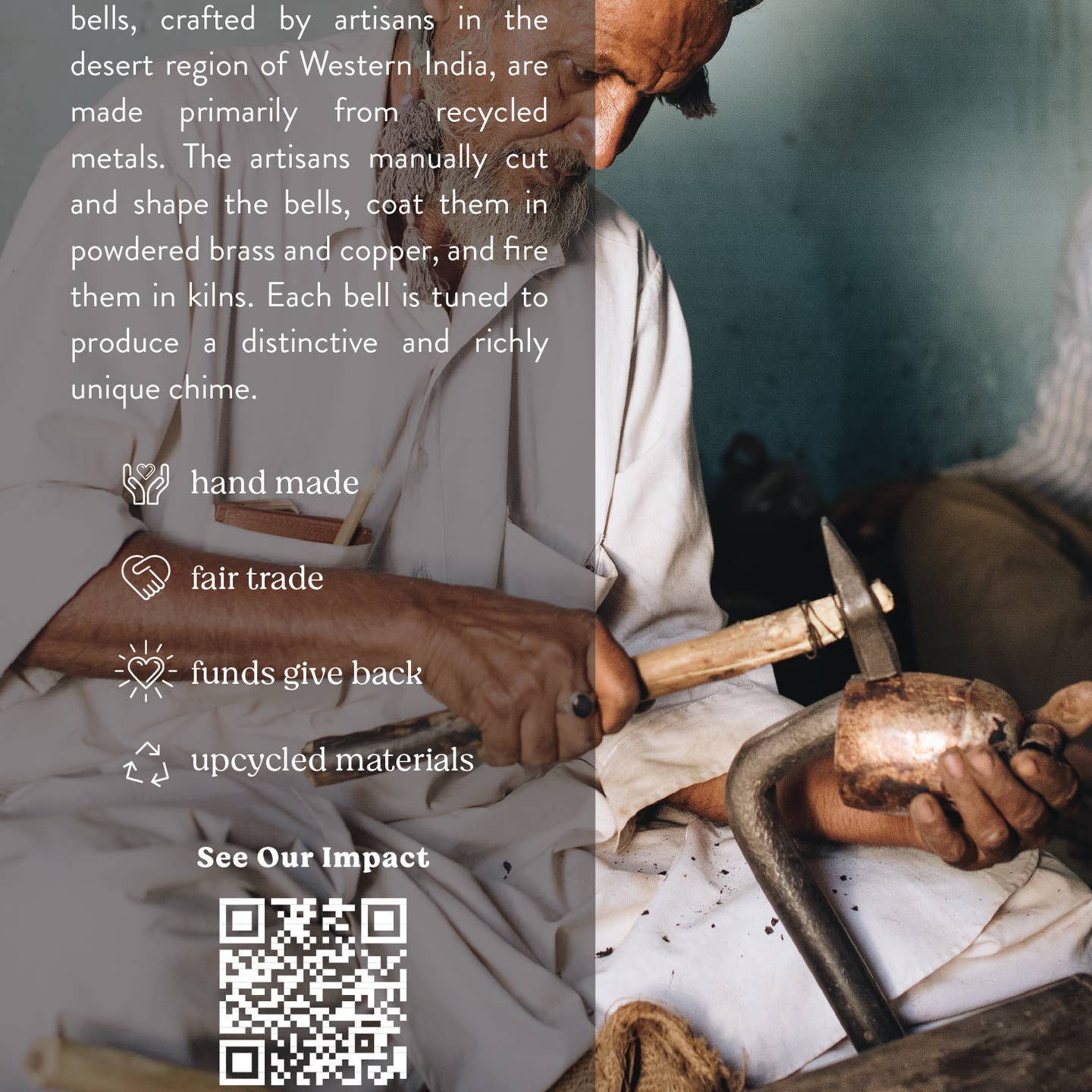 4-Bell Loop Brass &amp; Iron Chime