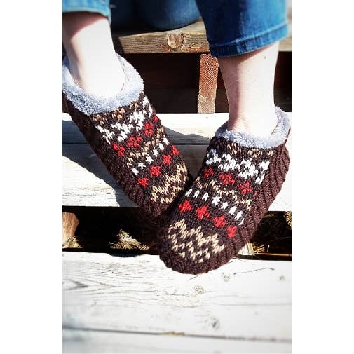 Polar Fleece Lining Wool Slippers