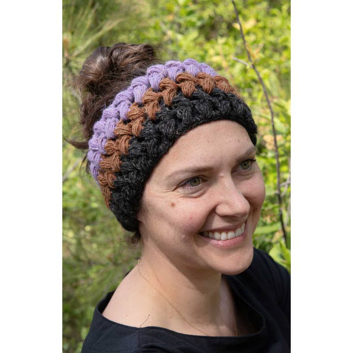 3-Color Crochet Hemp & Wool Earwarmer - Assorted