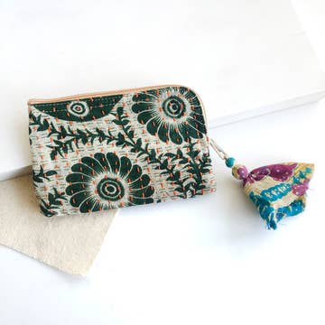 Kantha Card Pouch - Assorted