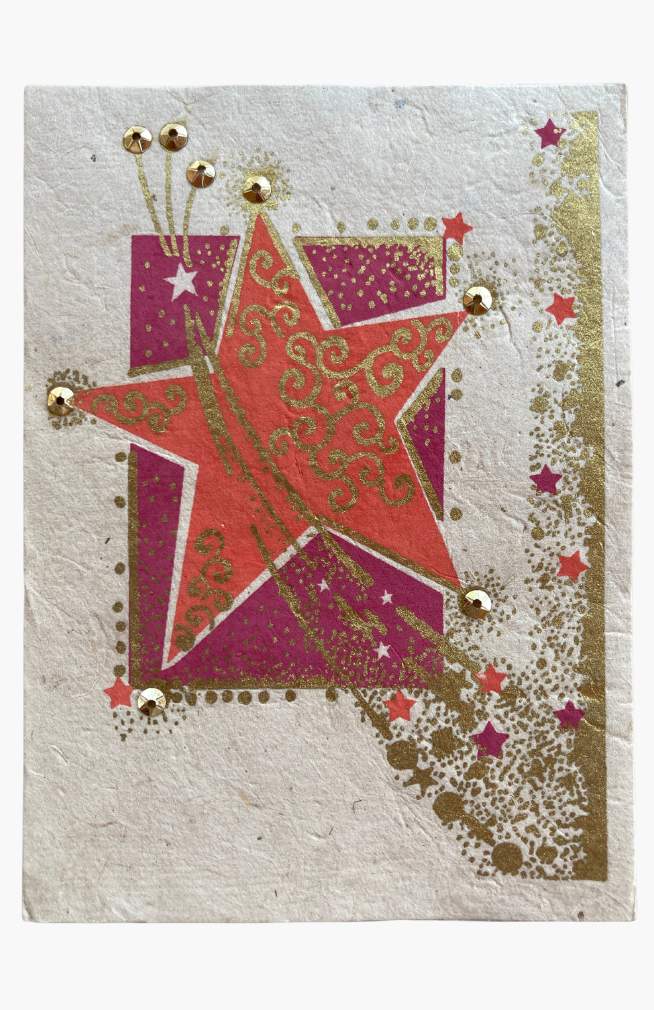 Sparkly Star Card