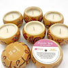 Natural Lavender Gourd Floral Candle