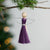 Purple Angel Ornament (5.5" H)