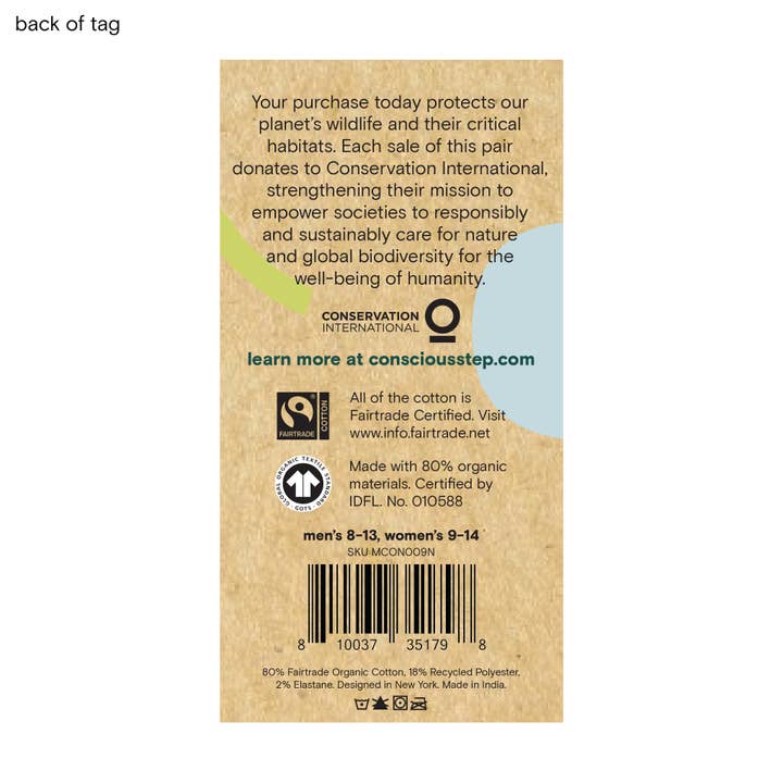 Grey Footies Socks That Protect Sloths, Medium