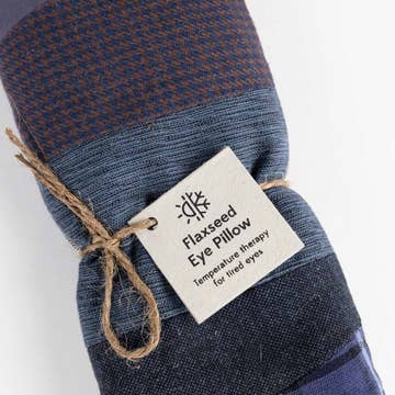 Patchwork Flaxseed Eye Pillow (9&quot; L x 4&quot; W)