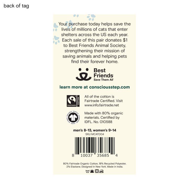 Teal Save Cats Socks