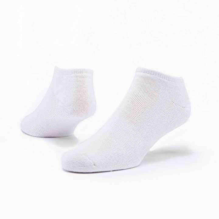 White Organic Cotton Footie Socks (9-11)