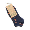 Blue Protect Foxes Footie Socks, Medium