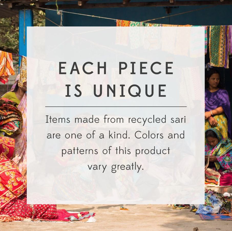 Recycled Sari Ball Ornament - Assorted