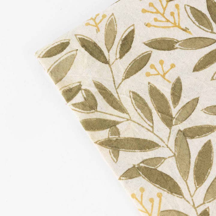 Olive Cotton Tablecloth (90&quot; X 60&quot;)