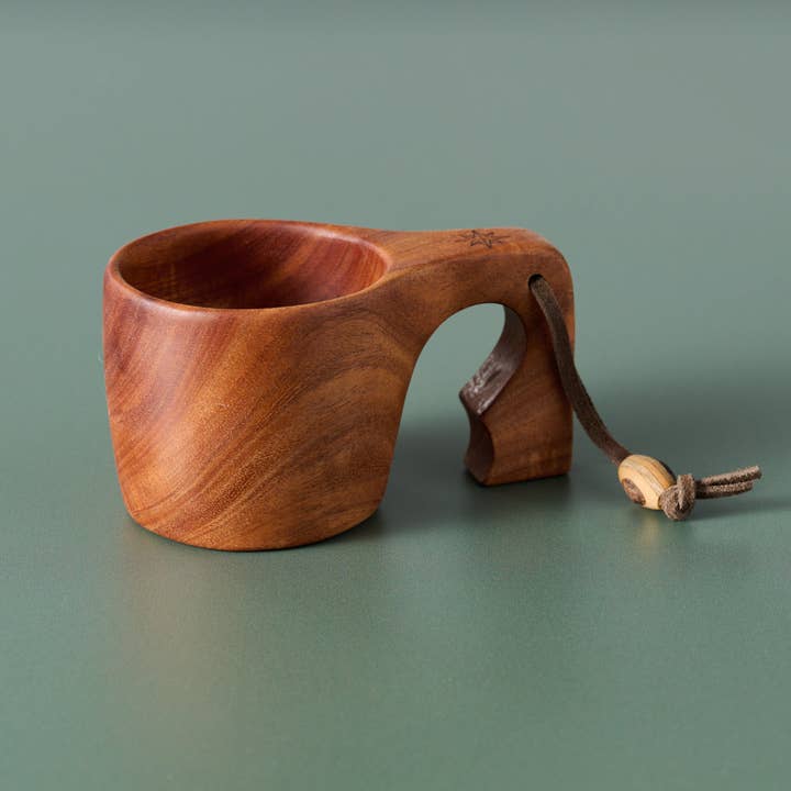 Neem Wood Kuksa Mug (3" D X 2.5" H)