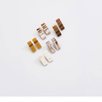 Rectangle Horn Earrings - Assorted