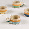 Assorted Ceramic Striped Espresso Mug (2.5&quot; H)
