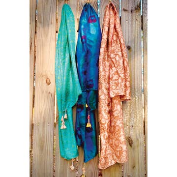 Recycled Silk Sari Scarf