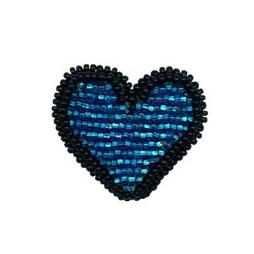 Beaded Heart Pin (2&quot; L)