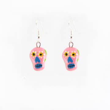 Assorted Skeleton Painted Ceramic Earrings