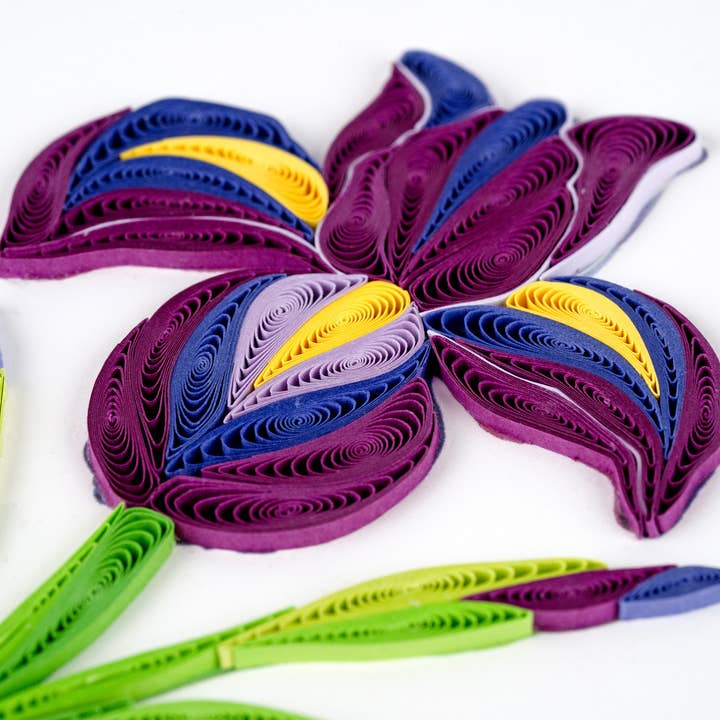 Quilled Iris Card